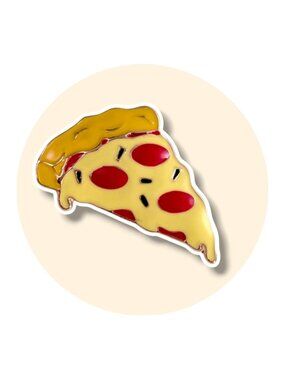 Pepperoni Pizza Enamel Pin